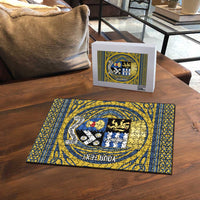 Personalized Cardiganshire Wales Puzzle Ceredigion Coat of Arms Celtic Design - Wonder Print Shop