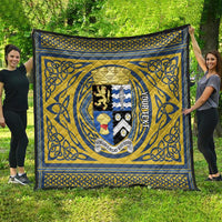 Personalized Cardiganshire Wales Quilt Ceredigion Coat of Arms Celtic Design - Wonder Print Shop