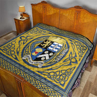 Personalized Cardiganshire Wales Quilt Ceredigion Coat of Arms Celtic Design - Wonder Print Shop