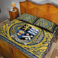 Personalized Cardiganshire Wales Quilt Bed Set Ceredigion Coat of Arms Celtic Design - Wonder Print Shop