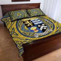 Personalized Cardiganshire Wales Quilt Bed Set Ceredigion Coat of Arms Celtic Design - Wonder Print Shop