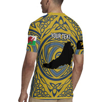 Personalized Cardiganshire Wales Rugby Jersey Ceredigion Coat of Arms Celtic Design - Wonder Print Shop