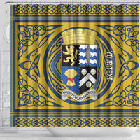 Personalized Cardiganshire Wales Shower Curtain Ceredigion Coat of Arms Celtic Design - Wonder Print Shop