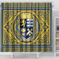 Personalized Cardiganshire Wales Shower Curtain Ceredigion Coat of Arms Celtic Design - Wonder Print Shop