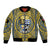 Personalized Cardiganshire Wales Sleeve Zip Bomber Jacket Ceredigion Coat of Arms Celtic Design - Wonder Print Shop