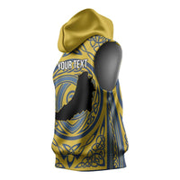 Personalized Cardiganshire Wales Sleeveless Hoodie Ceredigion Coat of Arms Celtic Design - Wonder Print Shop