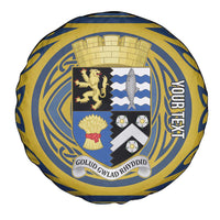 Personalized Cardiganshire Wales Spare Tire Cover Ceredigion Coat of Arms Celtic Design - Wonder Print Shop