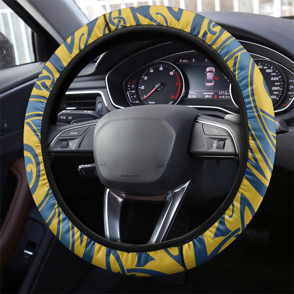 Cardiganshire Wales Steering Wheel Cover Ceredigion Coat of Arms Celtic Design - Wonder Print Shop