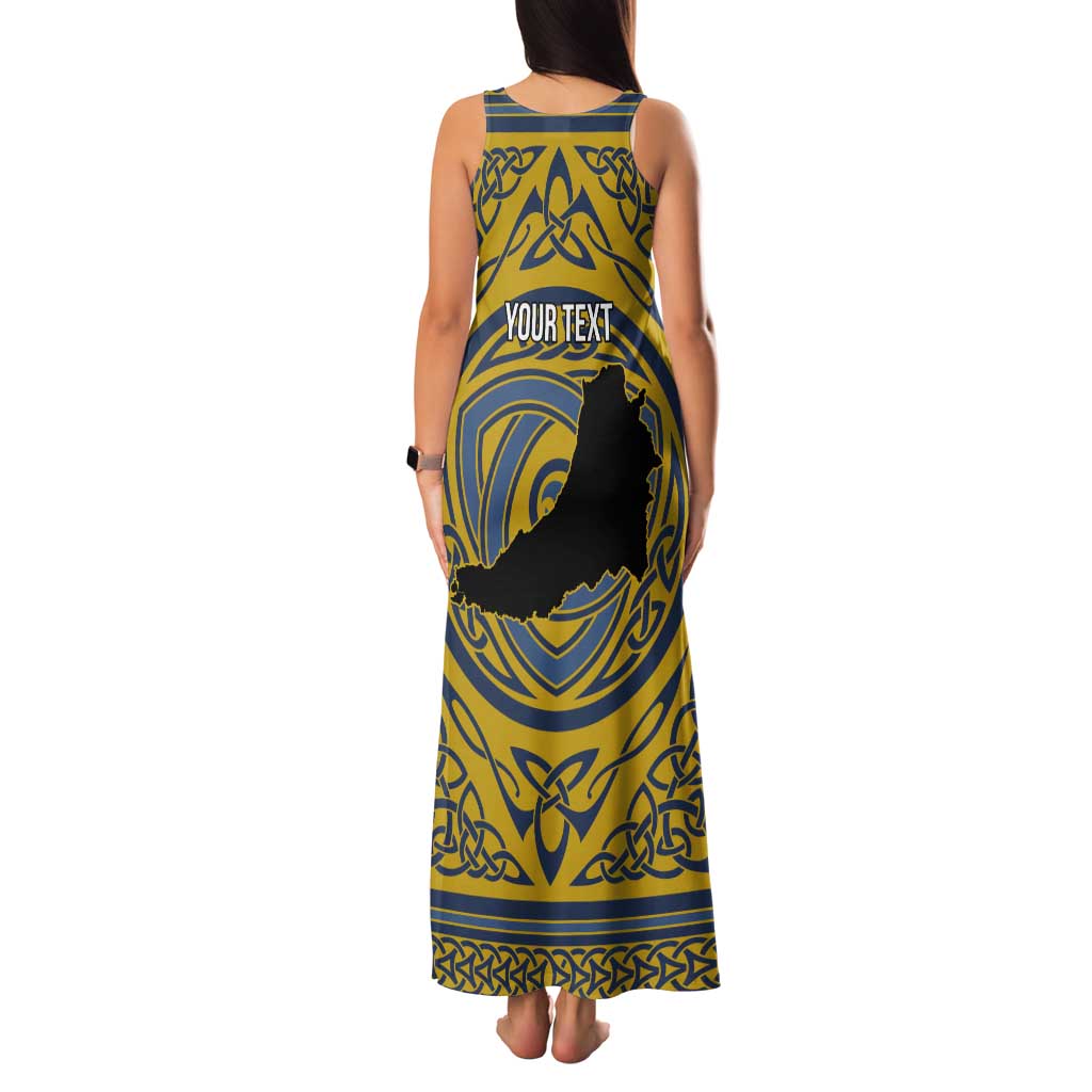 Personalized Cardiganshire Wales Tank Maxi Dress Ceredigion Coat of Arms Celtic Design - Wonder Print Shop