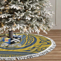 Cardiganshire Wales Tree Skirt Ceredigion Coat of Arms Celtic Design - Wonder Print Shop