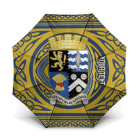 Personalized Cardiganshire Wales Umbrella Ceredigion Coat of Arms Celtic Design - Wonder Print Shop