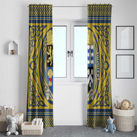 Personalized Cardiganshire Wales Window Curtain Ceredigion Coat of Arms Celtic Design - Wonder Print Shop