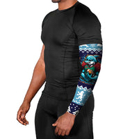 Cardiganshire Wales Christmas Arm Sleeves Cardigan Bay Dolphin Rugby Design - Wonder Print Shop