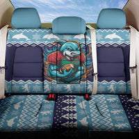 Cardiganshire Wales Christmas Back Car Seat Cover Cardigan Bay Dolphin Rugby Design - Wonder Print Shop