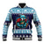 Cardiganshire Wales Christmas Baseball Jacket Cardigan Bay Dolphin Rugby Design - Wonder Print Shop
