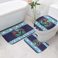 Cardiganshire Wales Christmas Bathroom Set Cardigan Bay Dolphin Rugby Design - Wonder Print Shop