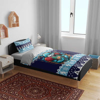 Cardiganshire Wales Christmas Bedding Set Cardigan Bay Dolphin Rugby Design - Wonder Print Shop