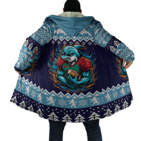 Cardiganshire Wales Christmas Cloak Cardigan Bay Dolphin Rugby Design - Wonder Print Shop