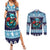 Cardiganshire Wales Christmas Couples Matching Summer Maxi Dress and Long Sleeve Button Shirt Cardigan Bay Dolphin Rugby Design - Wonder Print Shop