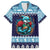 Cardiganshire Wales Christmas Family Matching Long Sleeve Bodycon Dress and Hawaiian Shirt Cardigan Bay Dolphin Rugby Design - Wonder Print Shop
