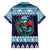 Cardiganshire Wales Christmas Family Matching Long Sleeve Bodycon Dress and Hawaiian Shirt Cardigan Bay Dolphin Rugby Design - Wonder Print Shop