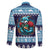 Cardiganshire Wales Christmas Family Matching Long Sleeve Bodycon Dress and Hawaiian Shirt Cardigan Bay Dolphin Rugby Design - Wonder Print Shop