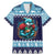 Cardiganshire Wales Christmas Family Matching Mermaid Dress and Hawaiian Shirt Cardigan Bay Dolphin Rugby Design - Wonder Print Shop