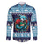 Cardiganshire Wales Christmas Family Matching Off The Shoulder Long Sleeve Dress and Hawaiian Shirt Cardigan Bay Dolphin Rugby Design - Wonder Print Shop