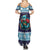 Cardiganshire Wales Christmas Family Matching Summer Maxi Dress and Hawaiian Shirt Cardigan Bay Dolphin Rugby Design - Wonder Print Shop