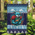 Cardiganshire Wales Christmas Garden Flag Cardigan Bay Dolphin Rugby Design - Wonder Print Shop