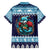 Cardiganshire Wales Christmas Hawaiian Shirt Cardigan Bay Dolphin Rugby Design - Wonder Print Shop