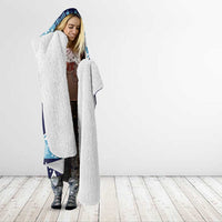 Cardiganshire Wales Christmas Hooded Blanket Cardigan Bay Dolphin Rugby Design - Wonder Print Shop