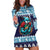 Cardiganshire Wales Christmas Hoodie Dress Cardigan Bay Dolphin Rugby Design - Wonder Print Shop