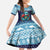 Cardiganshire Wales Christmas Kid Short Sleeve Dress Cardigan Bay Dolphin Rugby Design - Wonder Print Shop