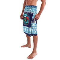 Cardiganshire Wales Christmas Lavalava Cardigan Bay Dolphin Rugby Design - Wonder Print Shop