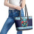 Cardiganshire Wales Christmas Leather Tote Bag Cardigan Bay Dolphin Rugby Design - Wonder Print Shop