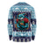 Cardiganshire Wales Christmas Long Sleeve Shirt Cardigan Bay Dolphin Rugby Design - Wonder Print Shop