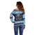Cardiganshire Wales Christmas Off Shoulder Sweater Cardigan Bay Dolphin Rugby Design - Wonder Print Shop