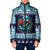 Cardiganshire Wales Christmas Padded Jacket Cardigan Bay Dolphin Rugby Design - Wonder Print Shop