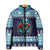 Cardiganshire Wales Christmas Padded Jacket Cardigan Bay Dolphin Rugby Design - Wonder Print Shop