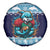 Cardiganshire Wales Christmas Spare Tire Cover Cardigan Bay Dolphin Rugby Design - Wonder Print Shop