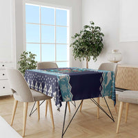 Cardiganshire Wales Christmas Tablecloth Cardigan Bay Dolphin Rugby Design - Wonder Print Shop