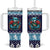 Cardiganshire Wales Christmas Tumbler With Handle Cardigan Bay Dolphin Rugby Design - Wonder Print Shop