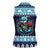 Cardiganshire Wales Christmas Women Sleeveless Polo Shirt Cardigan Bay Dolphin Rugby Design - Wonder Print Shop