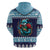 Cardiganshire Wales Christmas Zip Hoodie Cardigan Bay Dolphin Rugby Design - Wonder Print Shop