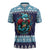 Cardiganshire Wales Christmas Zipper Polo Shirt Cardigan Bay Dolphin Rugby Design - Wonder Print Shop