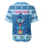 Personalized Trippy Catmas Baseball Jersey Cute Blue Derpy Cat and Owl Companion - Wonder Print Shop