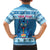 Personalized Trippy Catmas Kid Hawaiian Shirt Cute Blue Derpy Cat and Owl Companion - Wonder Print Shop