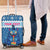 Personalized Trippy Catmas Luggage Cover Cute Blue Derpy Cat and Owl Companion - Wonder Print Shop