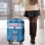 Personalized Trippy Catmas Luggage Cover Cute Blue Derpy Cat and Owl Companion - Wonder Print Shop